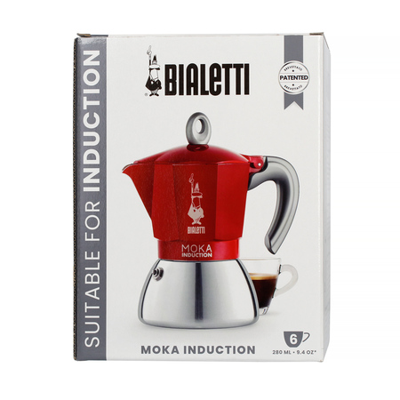 Bialetti New Moka Induction 6tz Czerwona - obrazek 4