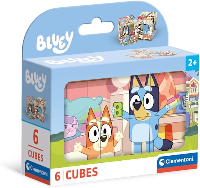 Clementoni Bluey Puzzle dla dzieci - gra zręcznościowa dla dzieci od 3 lat - zabawka sensoryczna i motoryczna Puzzle Disney firmy Clementoni 40662