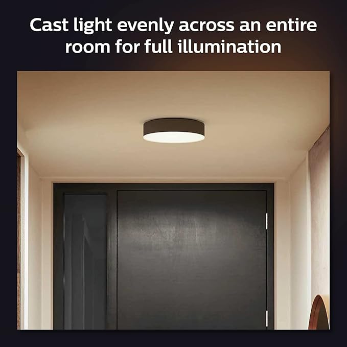 Philips Hue White ambiance Lampa sufitowa Enrave M 1x20W (czarna), wiele odcieni bieli, możliwość przyciemniania, inteligentne oświetlenie - obrazek 4