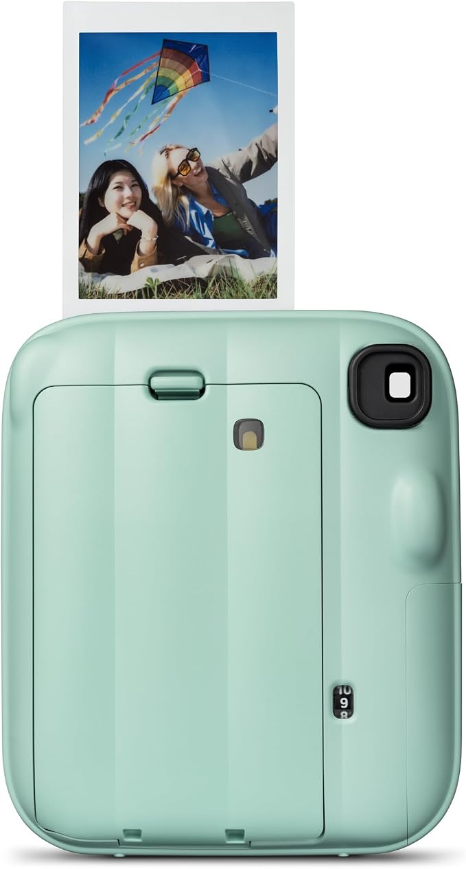 aparat natychmiastowy instax mini 13 z wbudowaną automatyczną lampą błyskową, wbudowanym lusterkiem do selfie, trybem zbliżenia i samowyzwalaczem, kolor Lagoon Green - obrazek 5