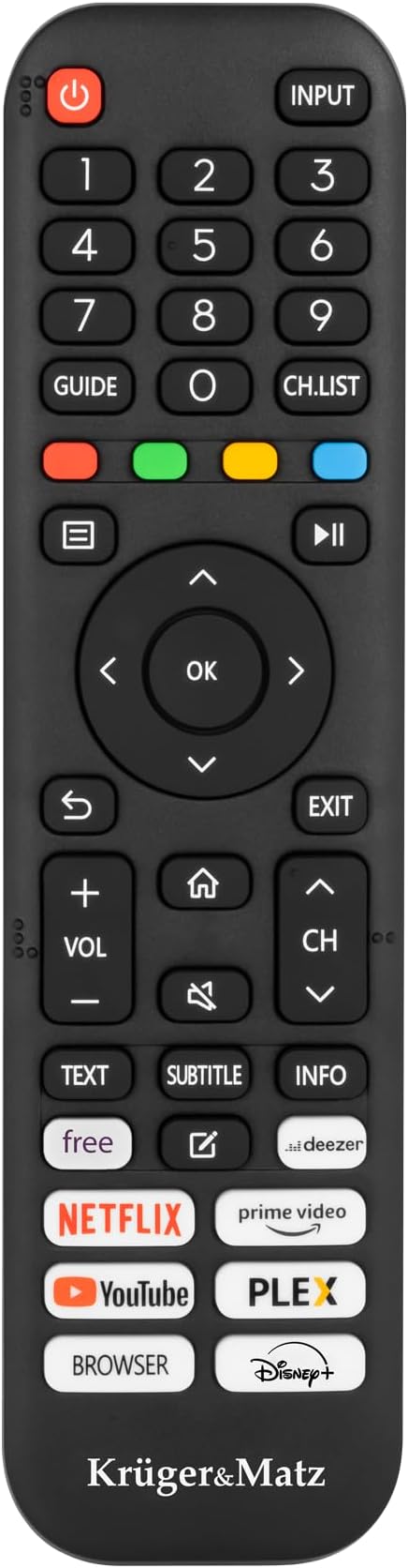 Kruger&Matz Telewizor 32" HD SmartTV Vidaa Dolby Digital DVB-T2/S2 H.265 Hevc - obrazek 7