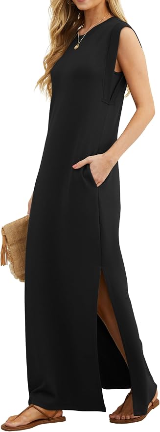 GRECERELLE Damska letnia sukienka maxi - obrazek 3