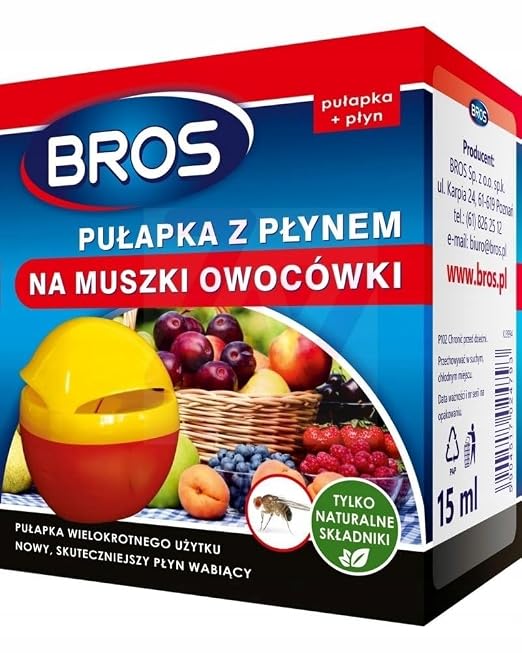 Pułapka na muszki owocówki z plynem
