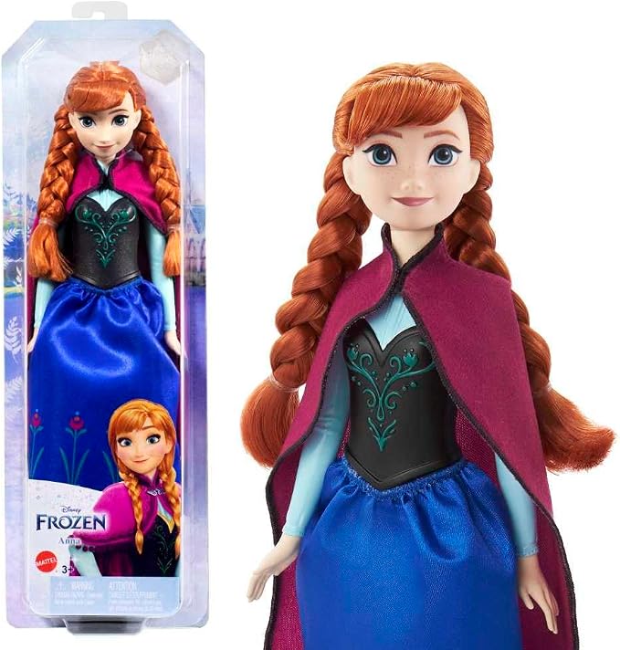 Mattel Disney Frozen Lalka modowa Anna w stylu Frozen