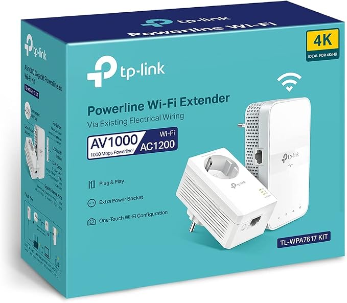 TP-Link TL-WPA7617 KIT | Zestaw powerline AV1000 z WiFi AC1200 | Dual Band | Obsługa OneMesh | 1× port Gigabit Ethernet - obrazek 7