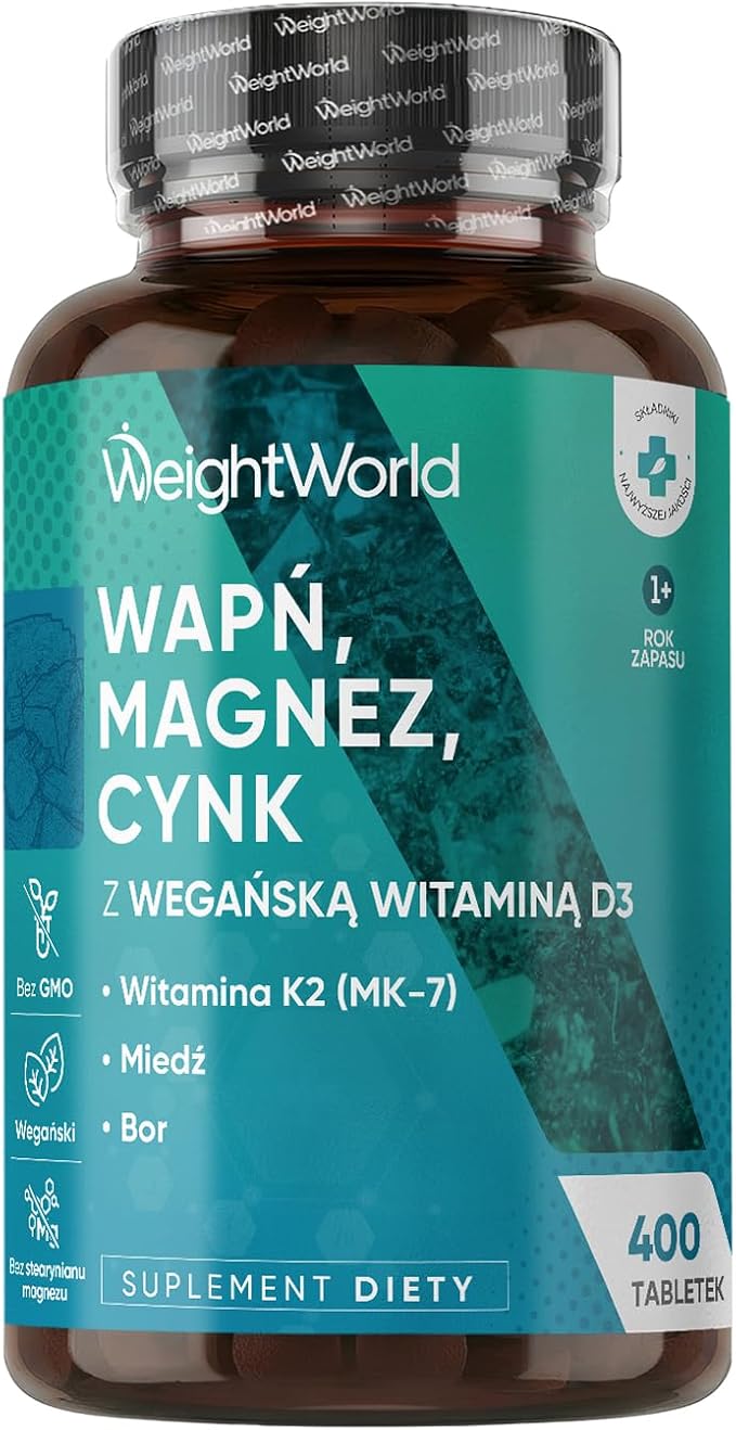 Wapń Magnez i Cynk z Witaminami D3