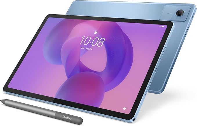 Lenovo Idea Tab, wyświetlacz 11" 2,5K (2560 x 1600) 90 Hz, procesor Mediatek Dimenity 6300, RAM 8 GB, pamięć 256 GB, WiFi 5, tablet z Androidem 15, karta Pen w zestawie - Polar Blue