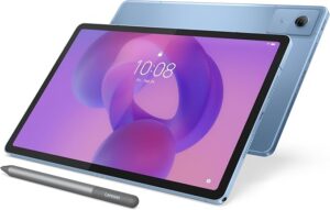 Lenovo Idea Tab, wyświetlacz 11″ 2,5K (2560 x 1600) 90 Hz, procesor Mediatek Dimenity 6300, RAM 8 GB, pamięć 256 GB, 5G, WiFi 5, tablet z Androidem 15, karta Pen w zestawie – Polar Blue