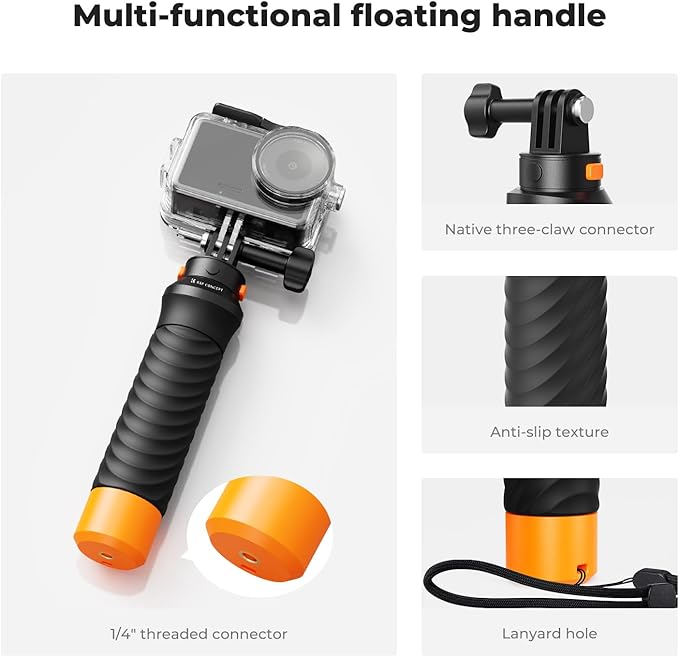K& F CONCEPT Wodoodporna obudowa 60 m z zestawem pływających - obrazek 4