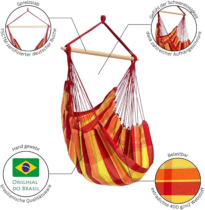 AMAZONAS XL fotel wiszący Brasil - obrazek 3