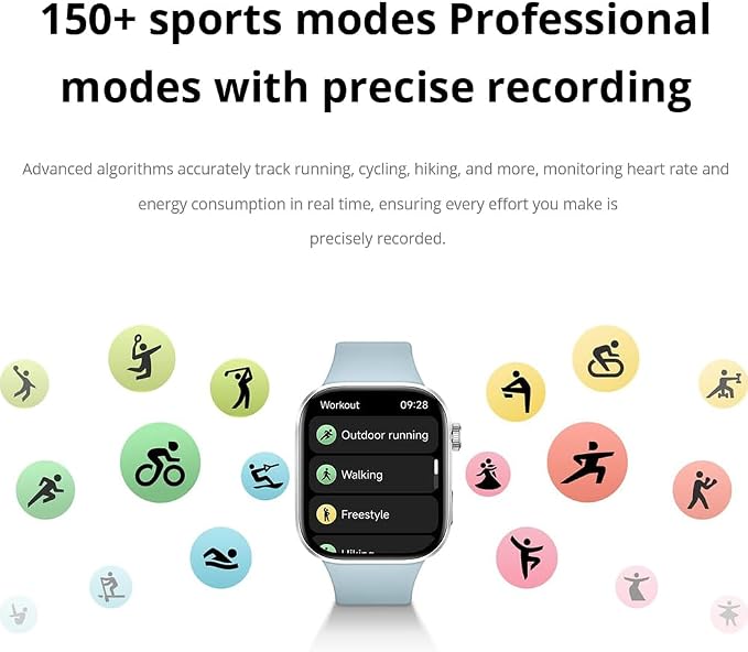 XIAOMI Redmi Watch 6, damski smartwatch męski, AMOLED 2,07", śledzenie sportu i fitness, 150+ trybów sportowych, do 24 dni pracy na baterii, 5ATM, zegarek GPS, Android™ i iOS, Szary, One Size - obrazek 6
