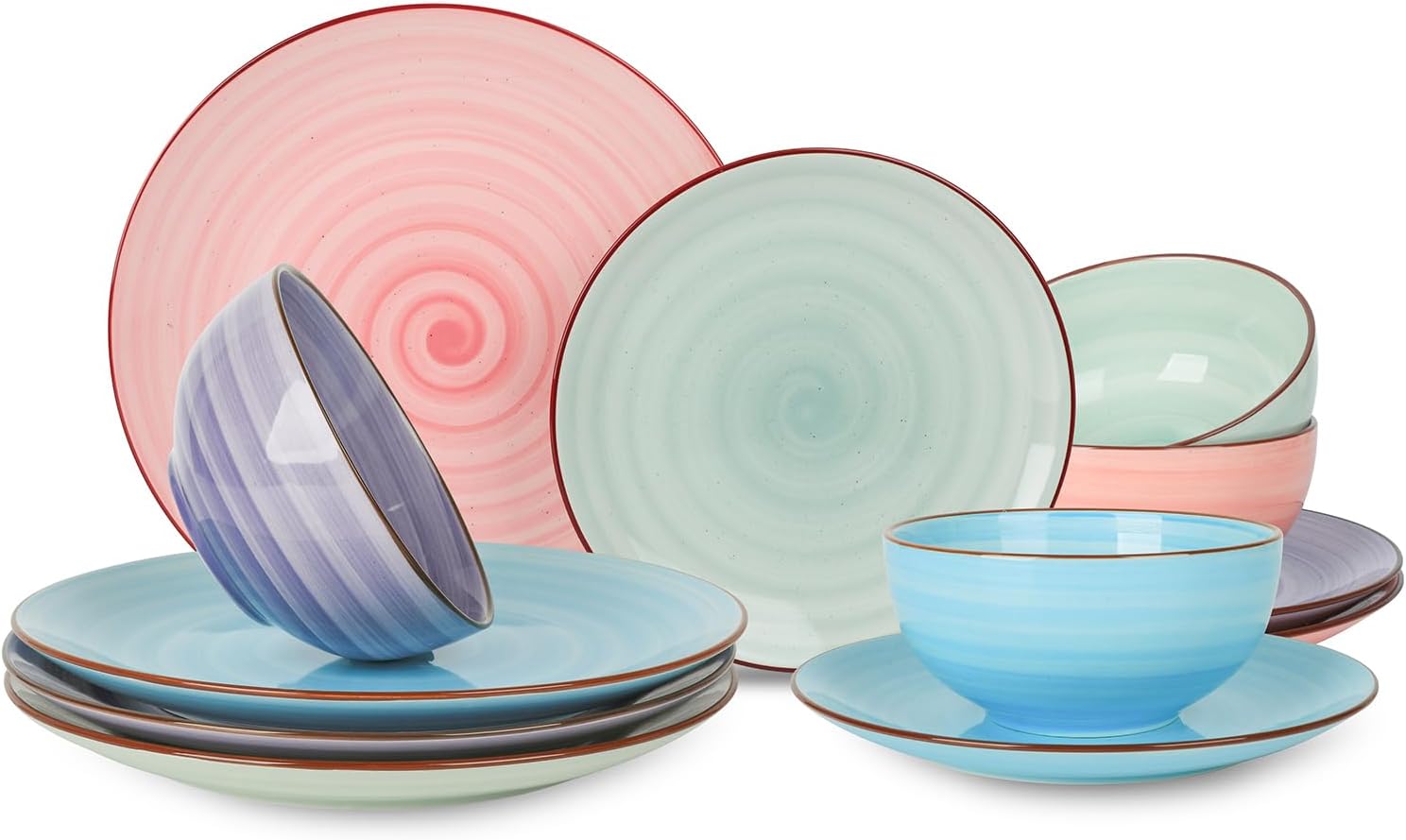 Selamica Ceramiczne 12-częściowe zestawy zastawy stołowej - obrazek 2