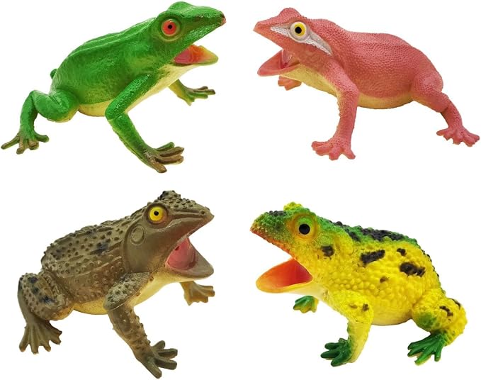 Realistyczna Żaba 4 Realistyczne Figurki Zwierząt Model