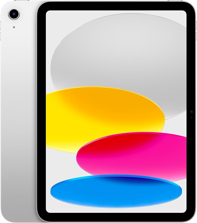 Apple iPad z czipem A16: wyświetlacz Liquid Retina 11 cali, 128 GB, Wi‑Fi 6, przednia kamera 12 MP/tylny aparat 12 MP, Touch ID, bateria na cały dzień – srebrny