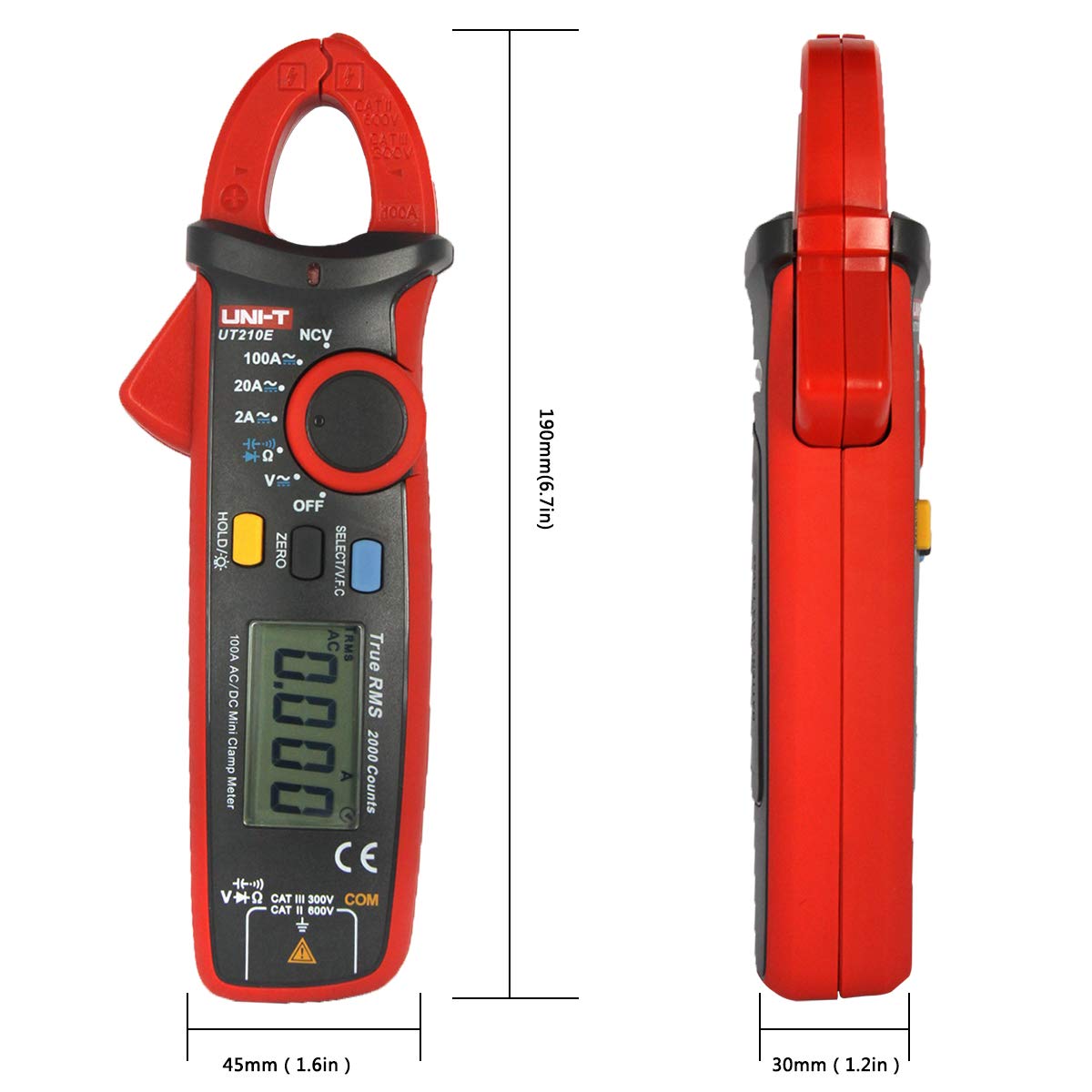 UNI-T UT210E Mini cyfrowy miernik zacisków - obrazek 4