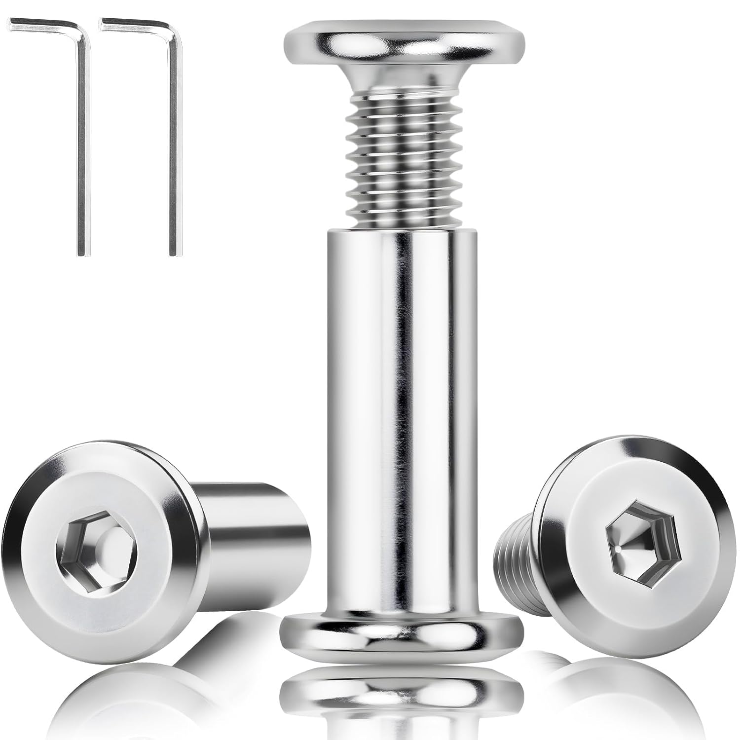 20 sztuk Tulejowych nakrętek M5x20mm Tulejowe śruby łączące śruby - obrazek 2