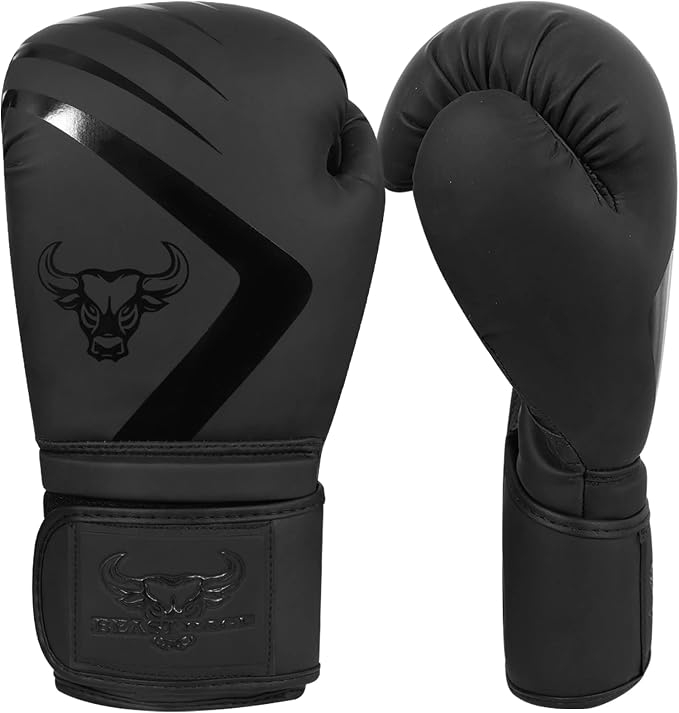 BEAST RAGE Rękawice bokserskie Muay Thai Kickboxing MMA Worek treningowy Uderzenie Trening Mężczyźni Kobiety Sparring Fitness Rękawice Ciężkie Wyściełane Sporty Sztuk Walki