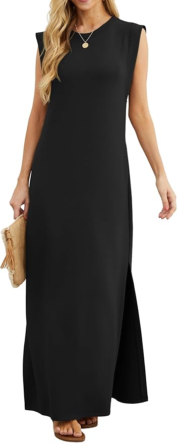 GRECERELLE Damska letnia sukienka maxi