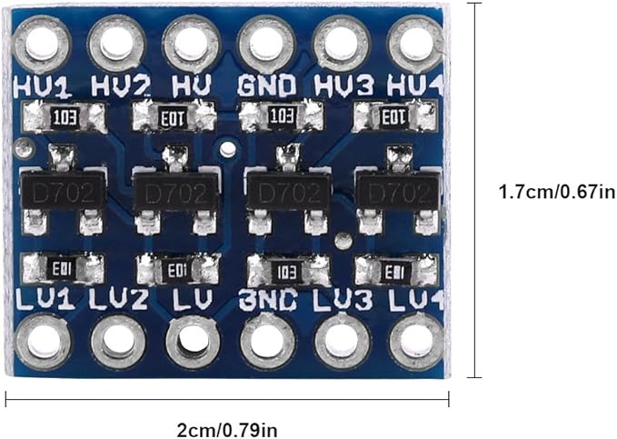 4-kanałowy konwerter poziomów logicznych IIC I2C Moduł dwukierunkowy - obrazek 3