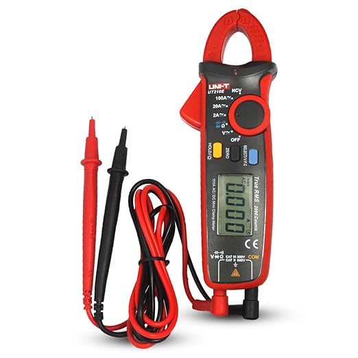 UNI-T UT210E Mini cyfrowy miernik zacisków - DC Clamp Multimetr cyfrowy z zaciskiem do woltomierza, amperomierza i omomierza z podświetleniem LCD