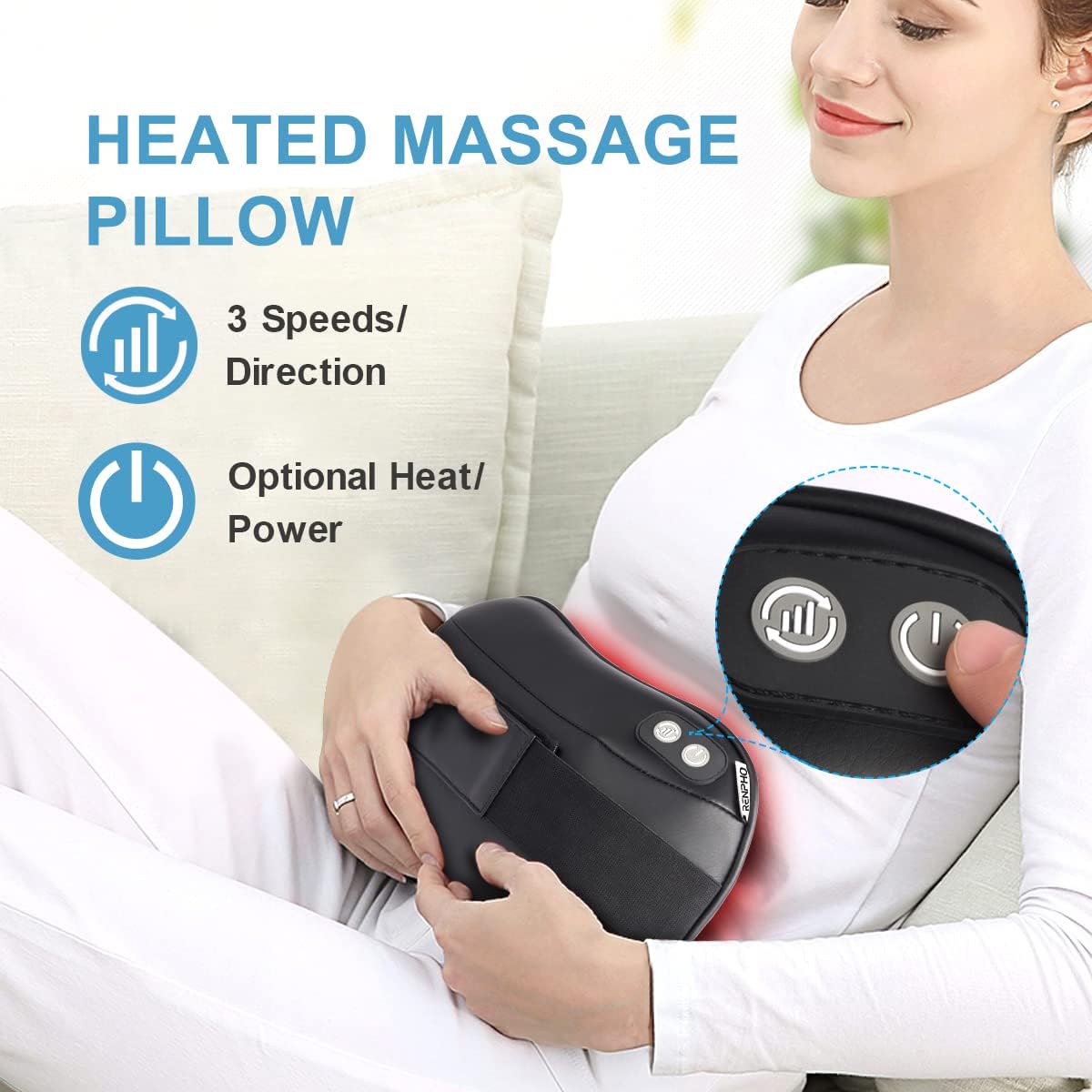 RENPHO Back Massager with Heat - obrazek 3