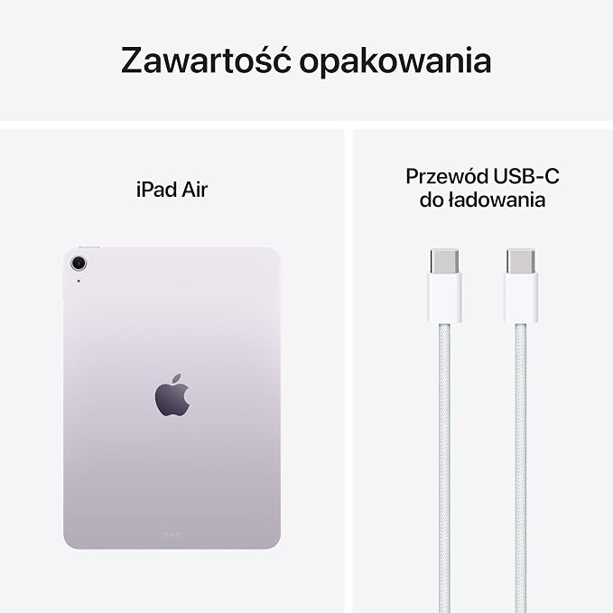 Apple iPad Air 11 cali z czipem M3: stworzony dla Apple Intelligence, 1 TB, przednia kamera 12 MP/tylny aparat 12 MP, Wi‑Fi 6E, bateria na cały dzień – fioletowy - obrazek 7