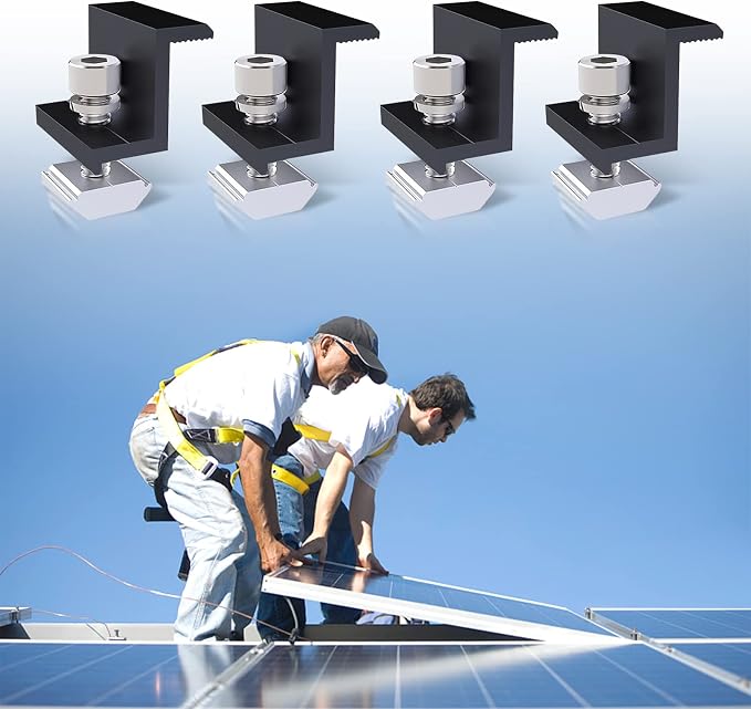 4 sztuki zacisków środkowych 30 mm moduł solarny uchwyt zacisk - obrazek 5