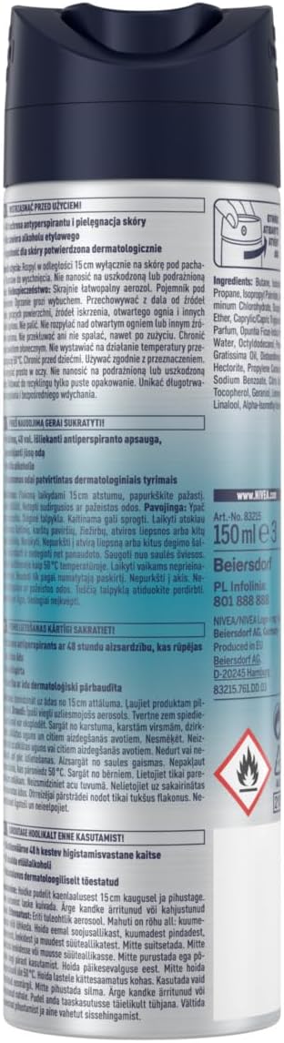 NIVEA MEN Fresh Kick Antyperspirant w sprayu 150 ml - obrazek 3