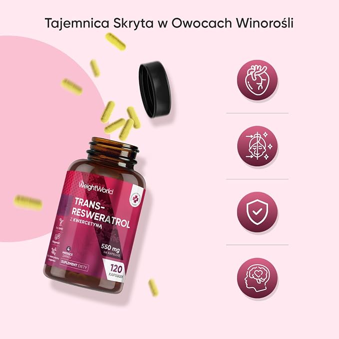 Trans Resweratrol 550 mg z Kwercetyną 50 mg - obrazek 6