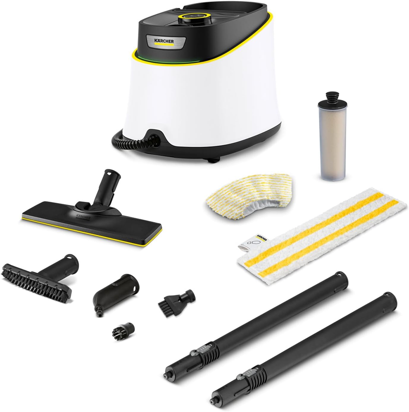 Kärcher Parownica SC 3 Deluxe EasyFix, ciśnienie: 3,5 bar, czas nagrzewania: 30 s, moc: 1.900 W, wydajność: 75 m², pojemność: 1 l, zestaw do czyszczenia podłóg, dysze i okrągła szczotka - obrazek 2