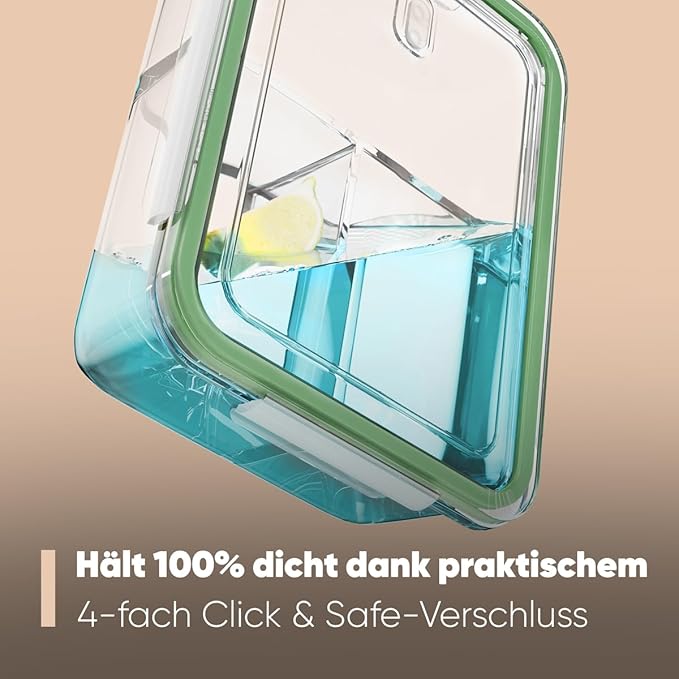 Meal Prep pojemniki szklane z przegródkami - obrazek 5