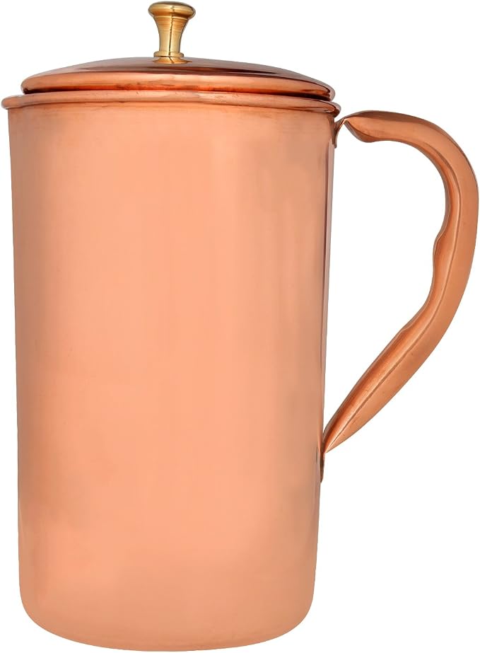 Zap Impex Dzbanek z czystej miedzi z 2 miedzianymi szklankami - obrazek 4