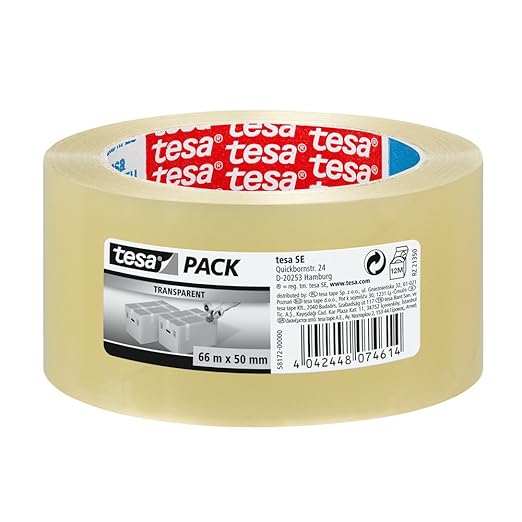 Tesa TE58172-0000-00 tesapack Standard PP Ruidoso 66 m x 50 mm