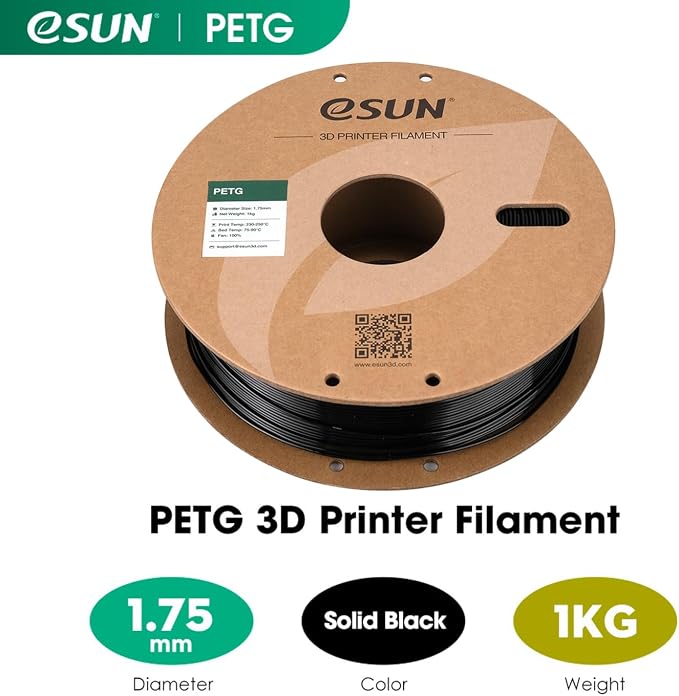 eSUN PETG Filamenty 1.75mm 1kg Czarny - obrazek 3