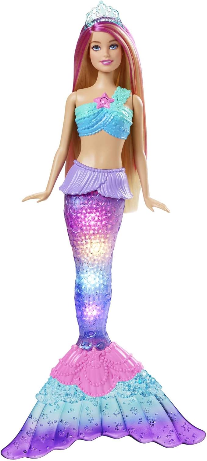 Barbie Dreamtopia Malibu Syrenka Migoczące światełka Lalka