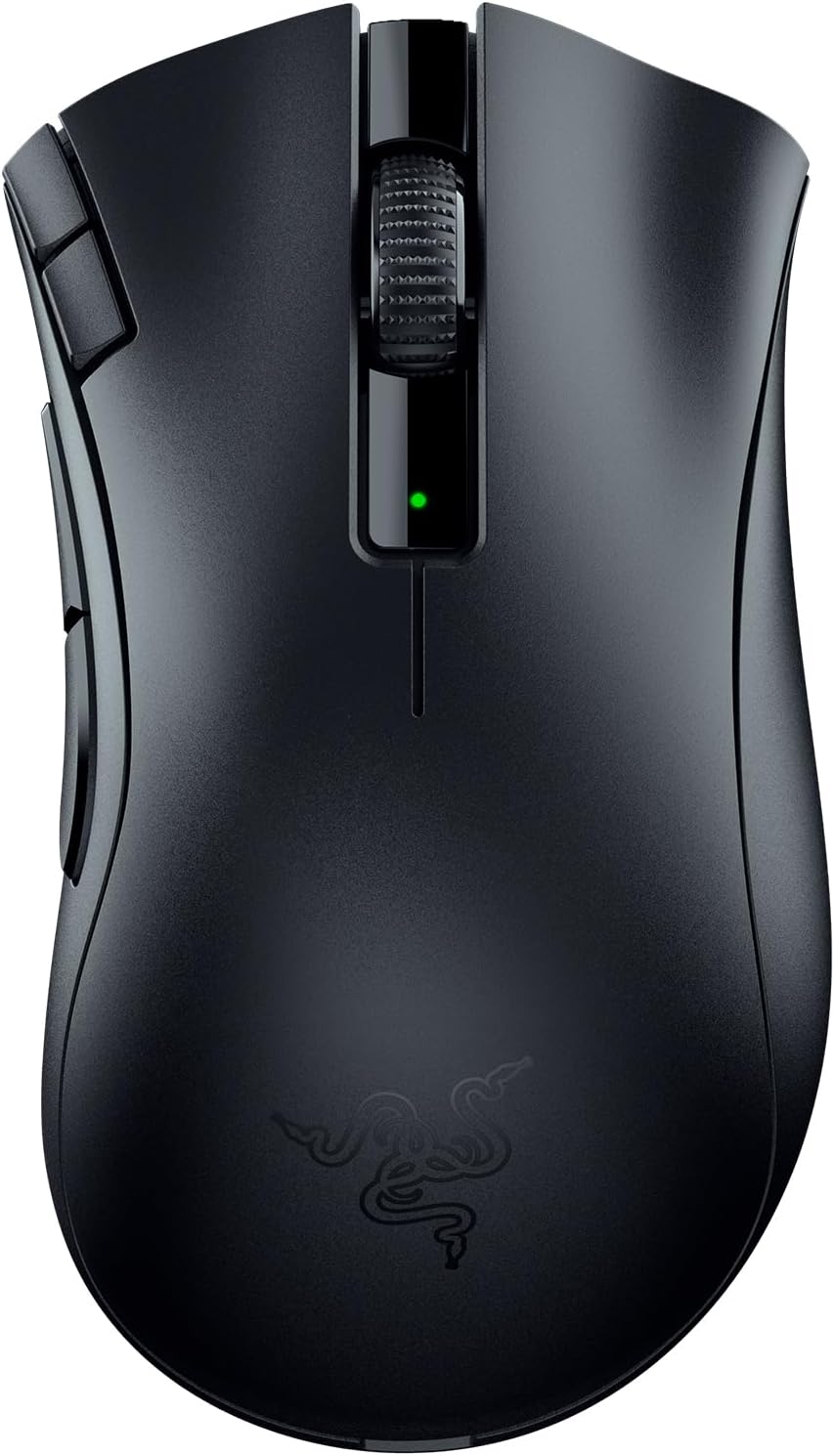 Razer DeathAdder V2 X HyperSpeed - ergonomiczna mysz do gier bezprzewodowych (235 godzin pracy na baterii, bezprzewodowa technologia HyperSpeed, czujnik optyczny 14K DPI) Czarny - obrazek 2