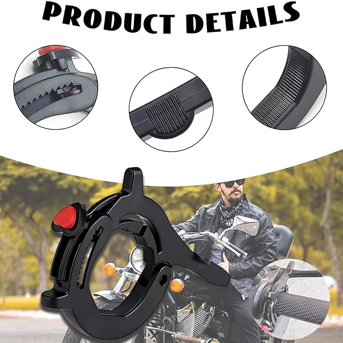 Tempomat motocyklowy uchwyt gazowy z wytrzymałego materiału ABS - obrazek 6