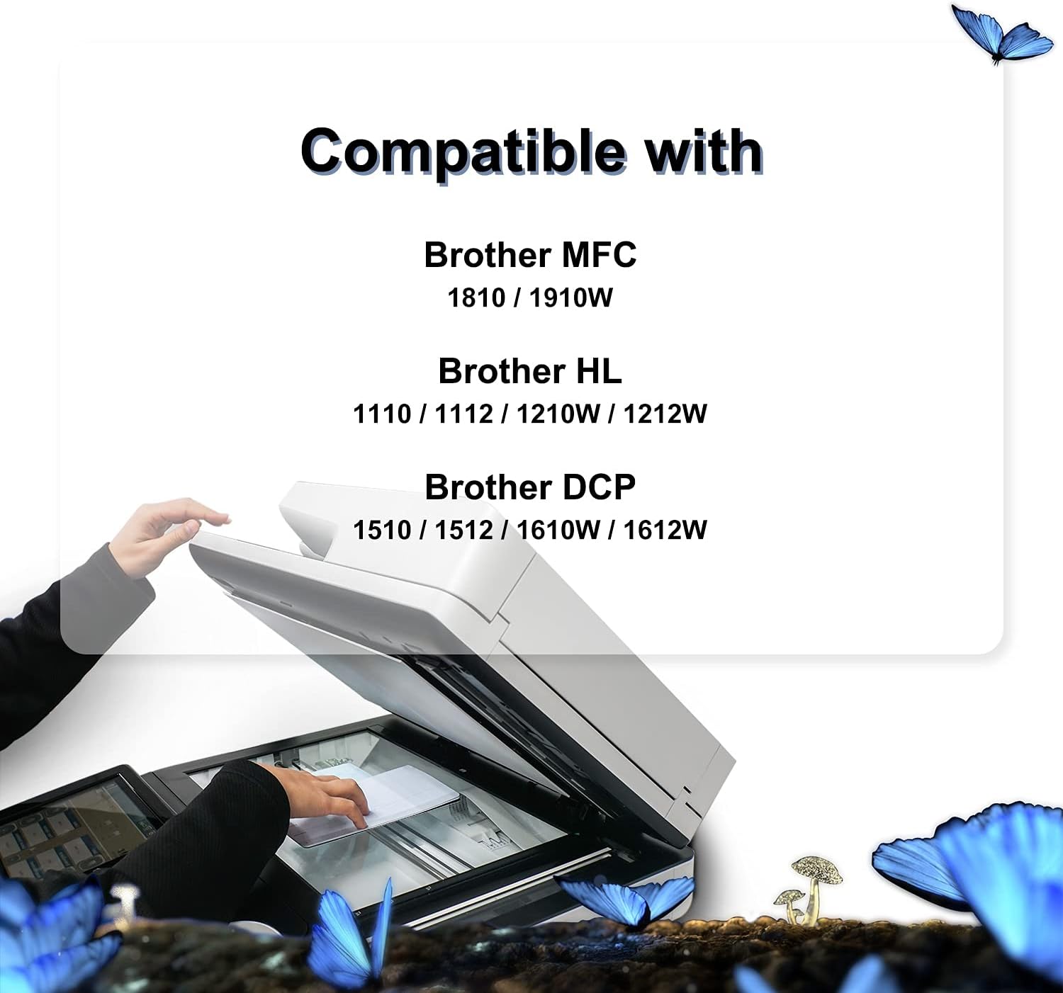 LOSMANN 2x czarny toner kompatybilny z Brother TN1050 TN-1050 do Brother HL-1201 1112E 1210W 1211W 1212W MFC-1810 1810E 1815 1910W 1911NW DCP-1510 1510E 1512 155 12A 15 12E 1601 1610W 1612 1612 W - obrazek 3