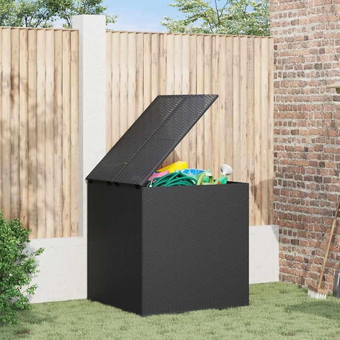vidaXL Skrzynia na poduszki ogrodowe rattan PE 100x97 - obrazek 3