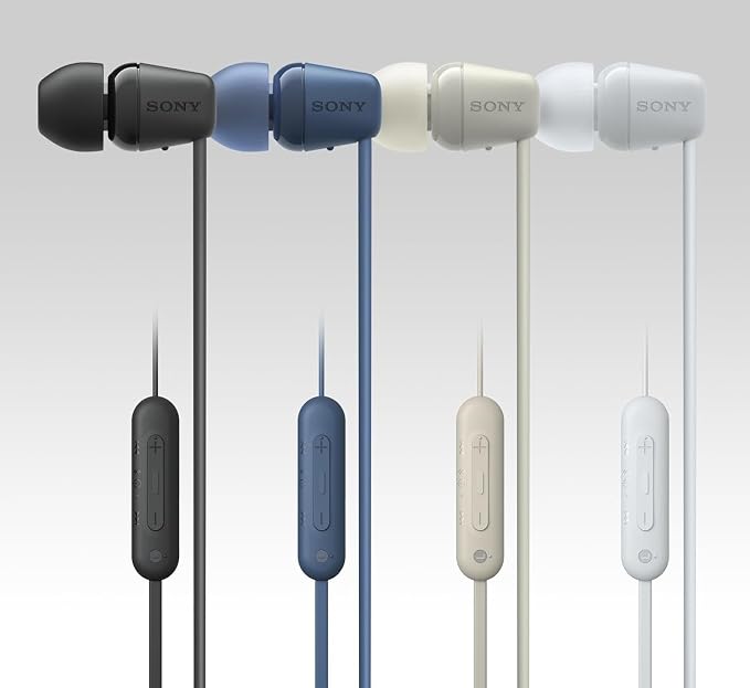 Sony Bezprzewodowe słuchawki douszne WI-C100 (do 25 godzin czasu - obrazek 5