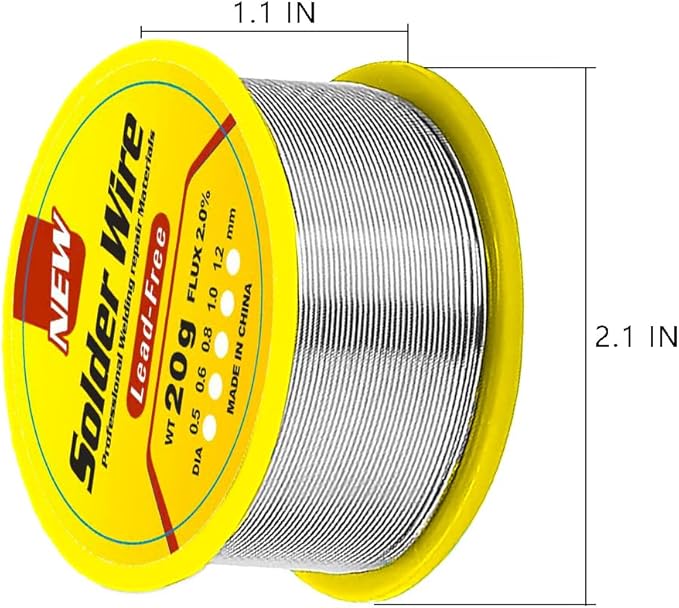 Cyna do lutowania 0 8 mm bezołowiowa z rdzeniem kalafonii - obrazek 3