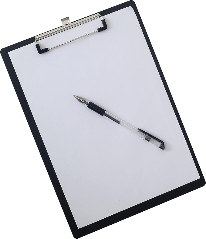 TKD8025-black-1 x aluminiowa podkładka A4 z gumowanym metalowym - obrazek 3