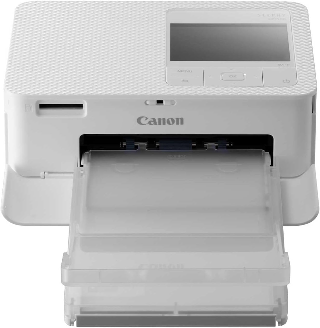 Canon 5540C003 Drukarka, Biały, 182,2 x 57,6 x 133 mm | Łatwa konfiguracja za pomocą aplikacji SELPHY Photo Layout; drukowanie ze smartfona przez Wi-Fi, kartę SD lub USB - obrazek 2