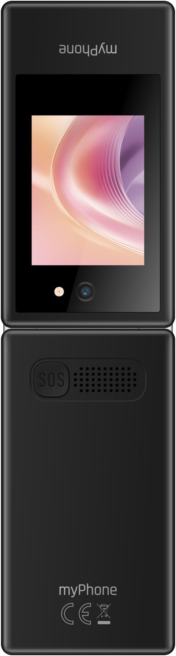 myPhone Tango 2 LTE telefon z klapką do seniorów bez abonamentu, 4G telefon dla seniora z dwa wyświetlacze, telefon dla seniora dużymi przyciskami, stacją ładującą, przyciskiem SOS, Dual SIM - obrazek 4