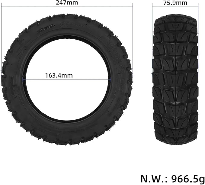 myBESTscooter 10 x 2 75-6 5 Opony bezdętkowe z samoregenerującym - obrazek 7