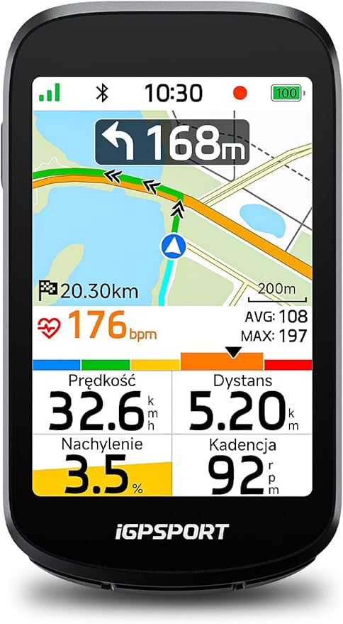 iGPSPORT BSC500 Licznik Rowerowy GPS,Nawigacja z Mapą,Ekran Dotykowy 3,3