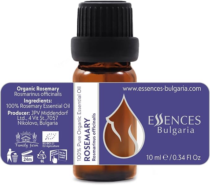 Essences Bułgaria Organiczny Olejek Eteryczny z Rozmarynu 10 ml - obrazek 4