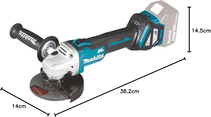 Makita Akumulatorowa Szlifierka Kątowa, Wielokolorowy - obrazek 4