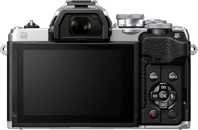 Olympus OM-D E-M10 Mark IV Aparat Bezlusterkowy, Matryca 20 MP, Srebrny | Stabilizacja 5-osiowa, wideo 4K, odchylany ekran LCD do selfie, Wi-Fi oraz Bluetooth, wizjer elektroniczny i szybki AF - obrazek 5