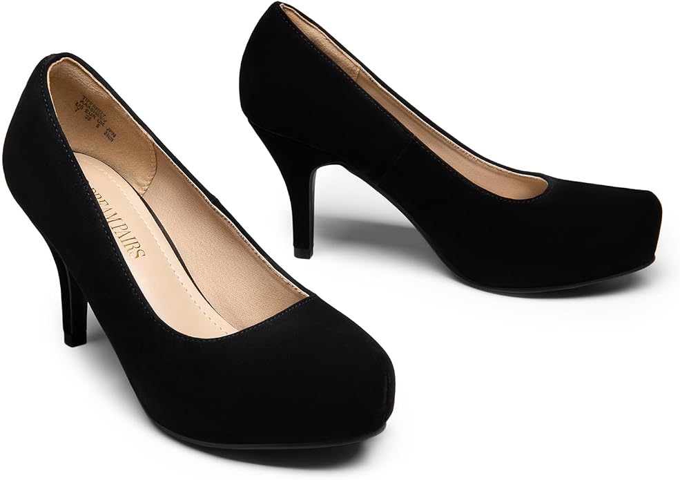 DREAM PAIRS Damskie czółenka z zakrytymi palcami - obrazek 4